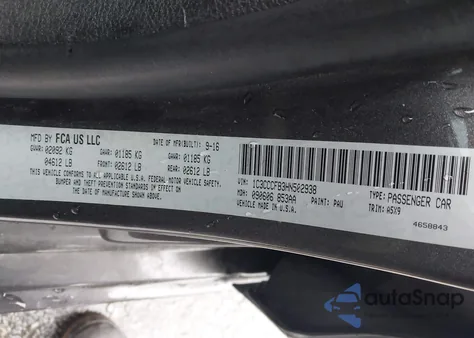 2017 Chrysler 200 Touring from USA, damaged, VIN 1C3CCCFB3HN502938